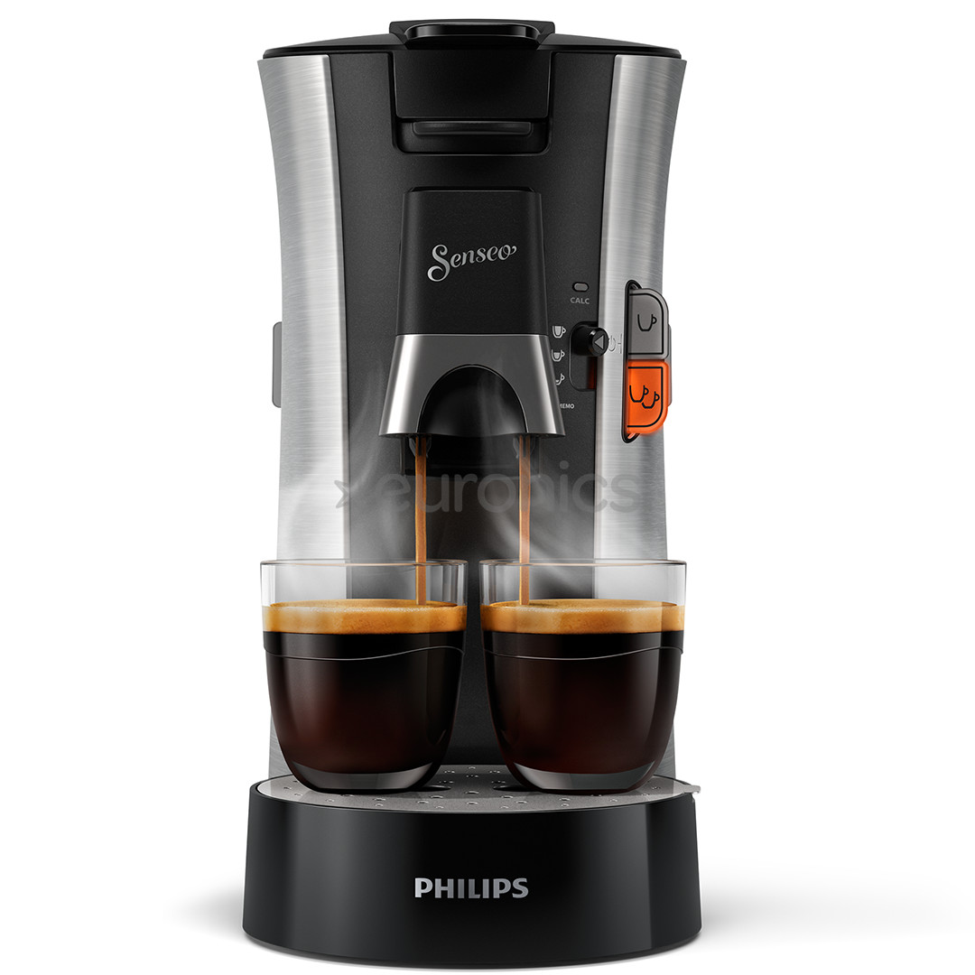 Philips Senseo Select, черный/серый - Чалдовая кофеварка