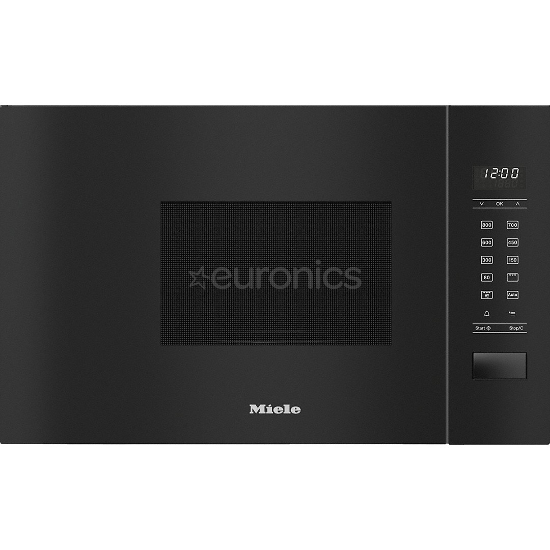 Miele, 17 L, 800 W, black - Built-in Microwave Oven with Grill