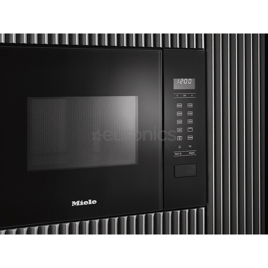 Miele, 17 L, 800 W, black - Built-in Microwave Oven with Grill