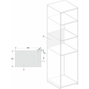 Miele, 17 L, 800 W, black - Built-in Microwave Oven with Grill