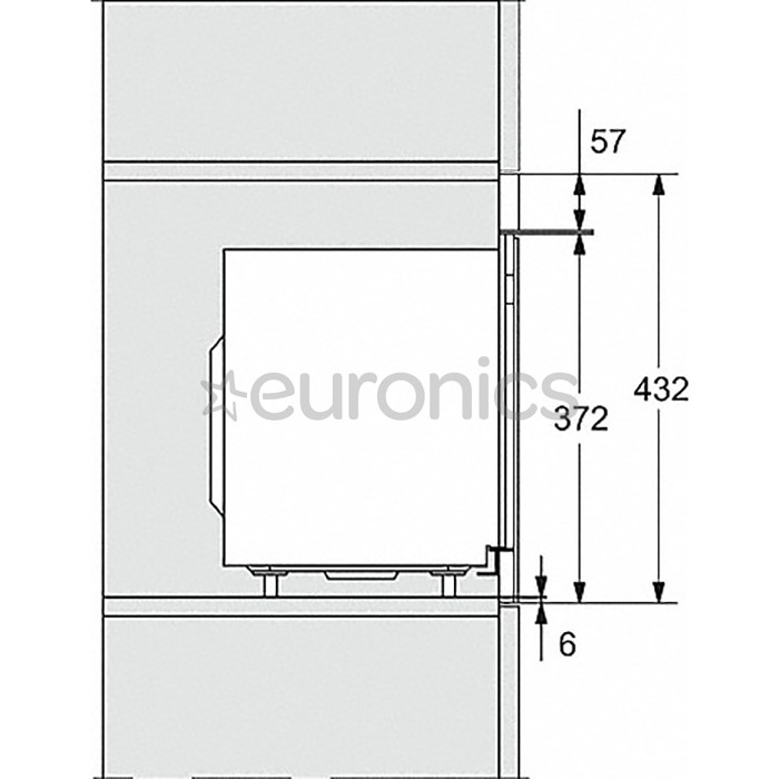 Miele, 17 L, 800 W, black - Built-in Microwave Oven with Grill