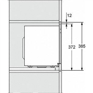 Miele, 17 L, 800 W, black - Built-in Microwave Oven with Grill