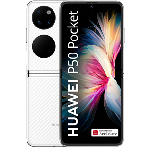 Huawei P50 Pocket, white - Smartphone