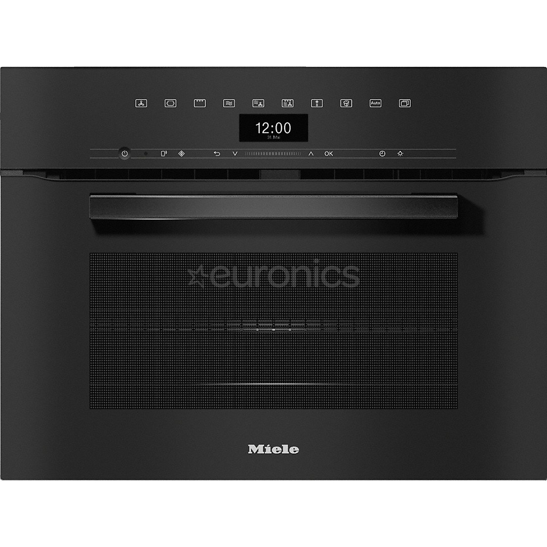 Miele, microwave function, 43 L, black - Built-in Compact Oven