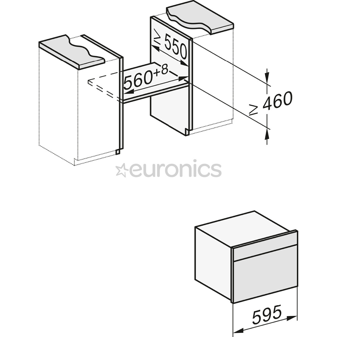Miele, microwave function, 43 L, black - Built-in Compact Oven