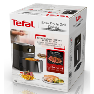 Tefal Easy Fry & Grill, 1550 W, melna - Karstā gaisa friteris