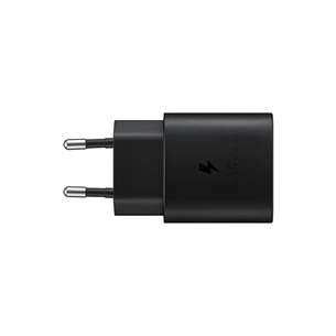 Samsung, USB-C, 25 W, melna - Lādētājs