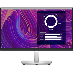 Dell P2423D, 24'', QHD, LED IPS, черный/серебристый - Монитор