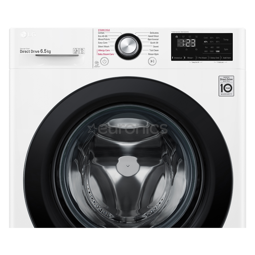 LG, 6.5 kg, depth 45 cm, 1200 rpm - Front Load Washing Machine