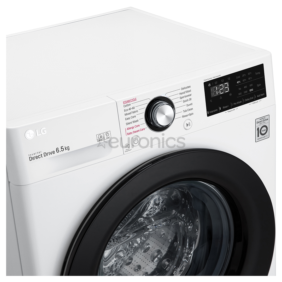 LG, 6.5 kg, depth 45 cm, 1200 rpm - Front Load Washing Machine