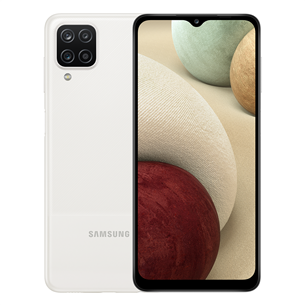 Samsung Galaxy A12, 64 GB, balta - Viedtālrunis