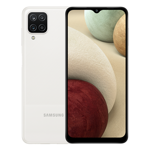 Samsung Galaxy A12, 32 GB, balts - Viedtālrunis