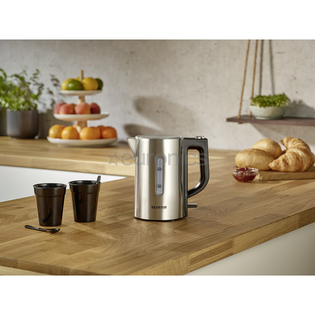 Severin WK 3647 Mini Travel Kettle, 0.5 L, nerūsējošā tērauda - Tējkanna