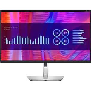 Dell P3223DE, 32'', QHD, LED IPS, USB-C, melna/sudraba - Monitors