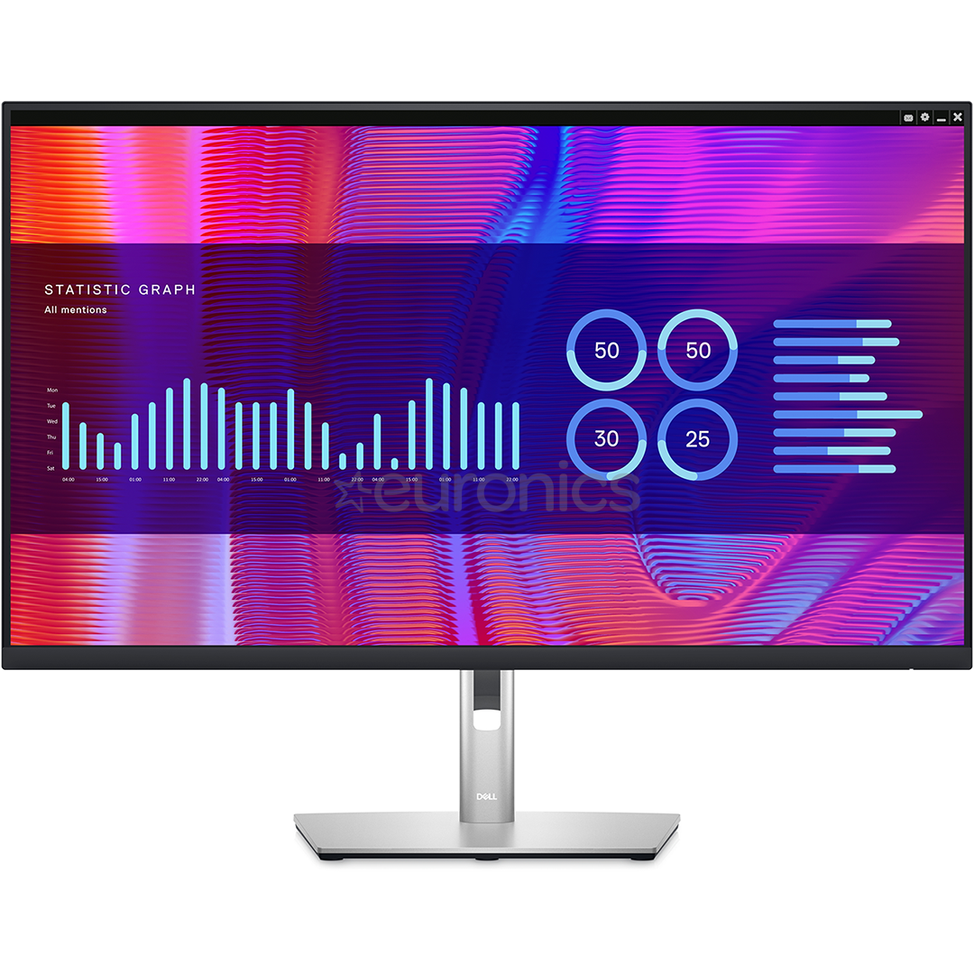 Dell P3223DE, 32'', QHD, LED IPS, USB-C, black/silver - Monitor