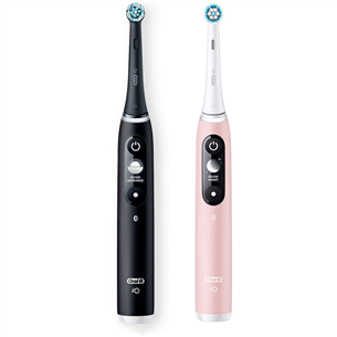 Braun Oral-B iO6, 2 pieces, black/pink - Electric toothbrush set