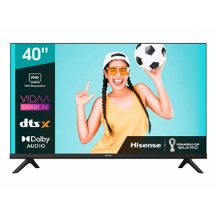 Hisense LCD FHD, 40'', sānu statīvs, melna - Televizors 40A4BG