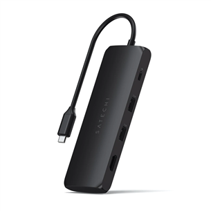 Satechi USB-C Hybrid Multiport Adapter, melna - Adapteris