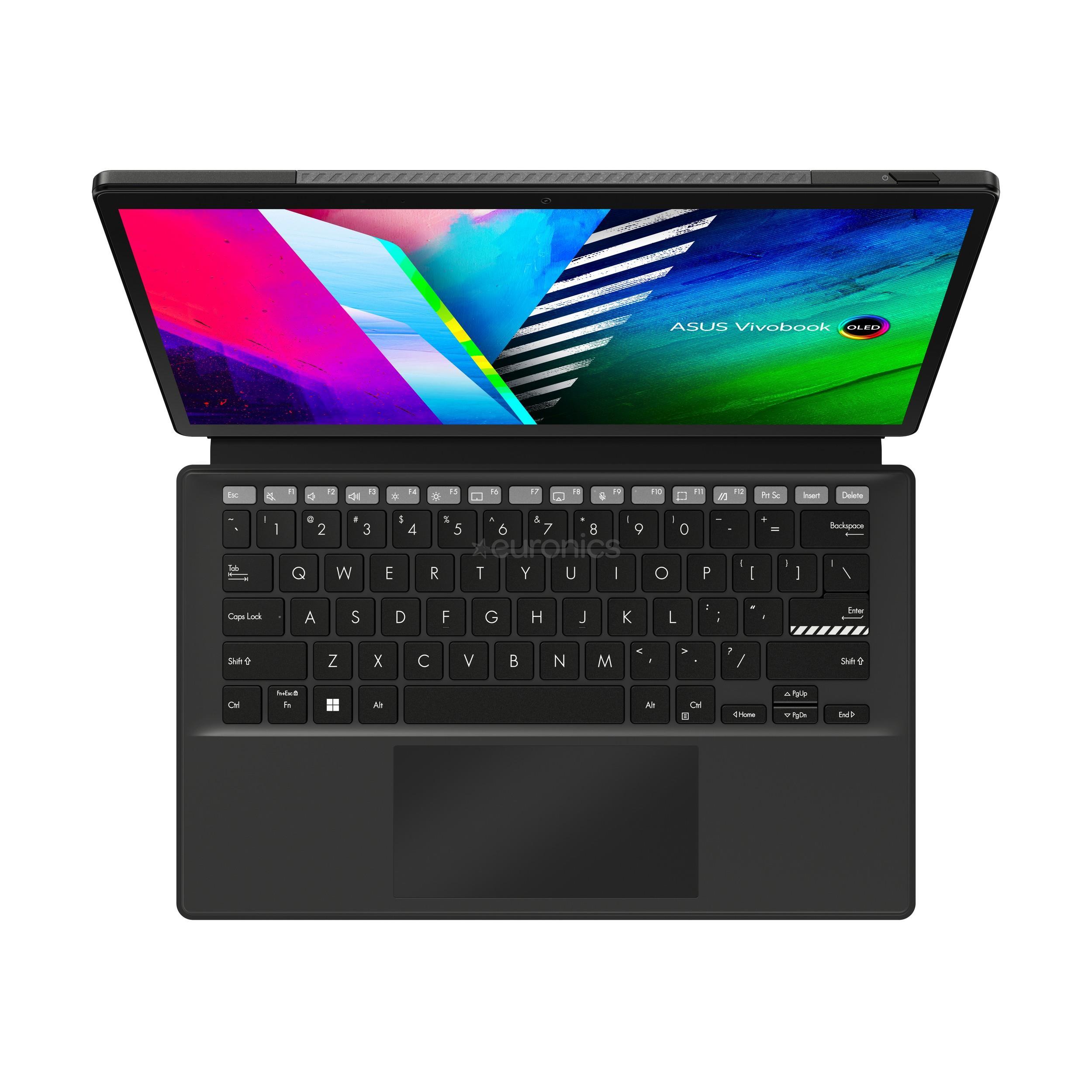 Asus Vivobook 13 Slate OLED, 13.3'', N6000, 8 GB, 256 GB, W11H, ENG, melna - Portatīvais dators