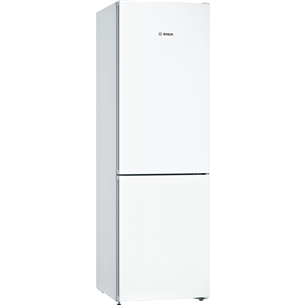 Bosch NoFrost, augstums 186 cm, 326 L, balta - Ledusskapis