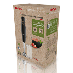 Tefal Eco Respect, 600 W, melna - Rokas blenderis