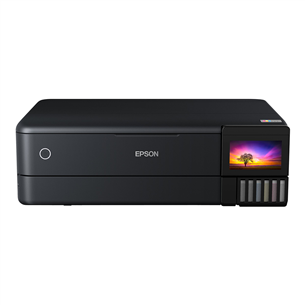 Epson EcoTank L8180, A3+, WiFi, Ethernet, SD, USB, melna - Daudzfunkciju tintes printeris