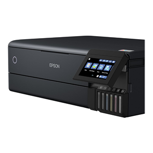 Epson EcoTank L8180, A3+, WiFi, Ethernet, SD, USB, melna - Daudzfunkciju tintes printeris