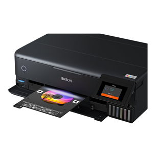 Epson EcoTank L8180, A3+, WiFi, Ethernet, SD, USB, melna - Daudzfunkciju tintes printeris