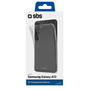SBS, Samsung Galaxy A13, silikons, caurspīdīga – Apvalks viedtālrunim