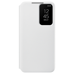 Samsung Galaxy S22 Smart Clear View, белый - Чехол для смартфона EF-ZS901CWEGEE