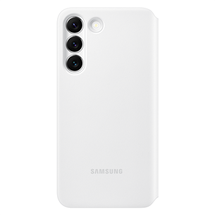 Samsung Galaxy S22 Smart Clear View, белый - Чехол для смартфона