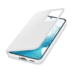 Samsung Galaxy S22 Smart Clear View, белый - Чехол для смартфона