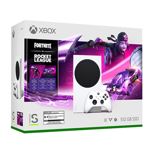 Microsoft Xbox Series S All-Digital + Fortnite + Rocket League, 512 GB, white - Gaming console 889842893250