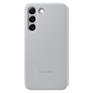 Samsung Galaxy S22 Smart LED View Cover, pelēka - Apvalks viedtālrunim