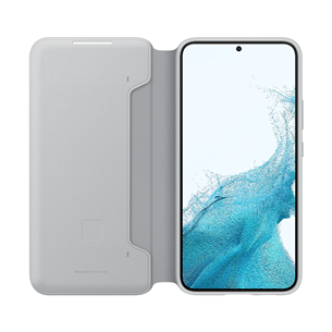 Samsung Galaxy S22+ Smart LED View Cover, pelēka - Apvalks viedtālrunim