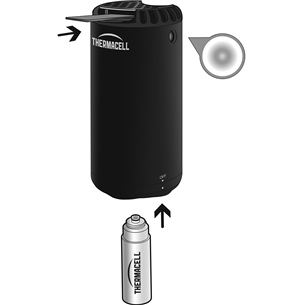 Thermacell Halo Mini, black - Portable Mosquito Repeller