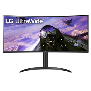 LG UltraWide, QHD, VA, 34", изогнутый, 160 Гц, черный - Монитор