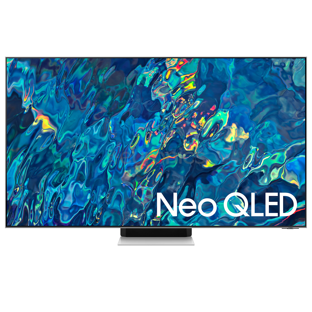 Samsung QN95B Neo QLED 4K, 85'', centra statīvs, sudraba/melna - Televizors
