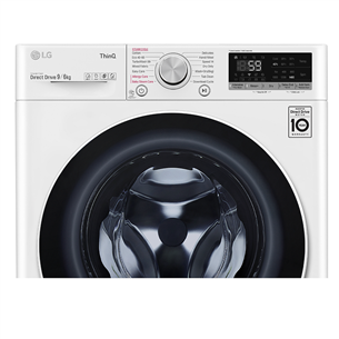 LG, 9/6 KG, dziļums 56.5 cm, 1400 apgr/min. - Veļas mazgājamā mašīna ar žāvētāju