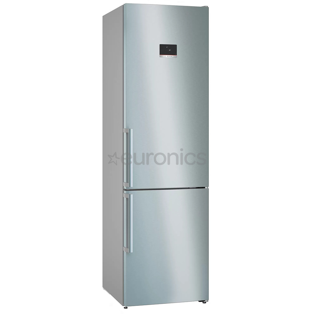 Bosch, NoFrost, 363 L, height 203 cm, inox - Refrigerator KGN39AIBT