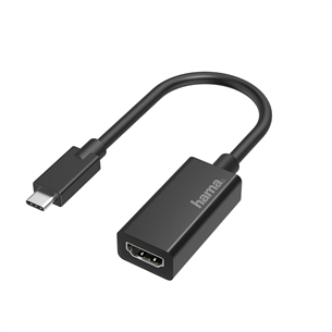 Hama Video Adapter, USB-C Plug - HDMI Socket, Ultra-HD 4K, melna - Adapteris 00205160