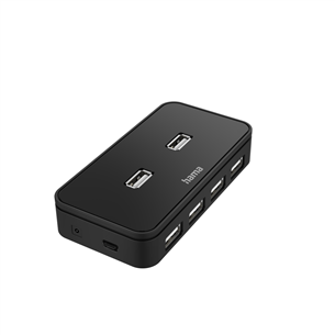 Hama USB Hub, 7 интерфейсов, USB 2.0, черный - USB-хаб 00200123