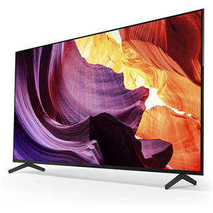 Sony X81K, 50'', 4K UHD, LED LCD, боковые ножки, черный - Телевизор