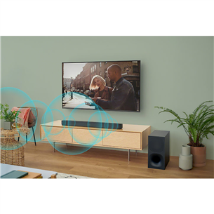 Sony HT-S400, 2.1, 330 W, melna - Soundbar mājas kinozāle