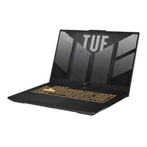 Asus TUF Gaming F17 (2022), 17,3'', FHD, 144 Гц, i7, 16 ГБ, 1 ТБ, RTX 3070, W11, серый - Ноутбук