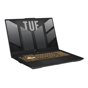 Asus TUF Gaming F17 (2022), 17,3'', FHD, 144 Гц, i7, 16 ГБ, 1 ТБ, RTX 3070, W11, серый - Ноутбук