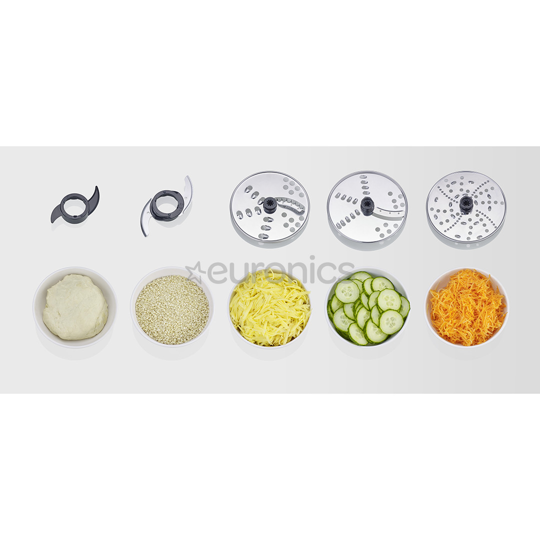 Severin, 1.5 L/1.5 L, 1200 W, nerūsējošā tērauda - Virtuves kombains