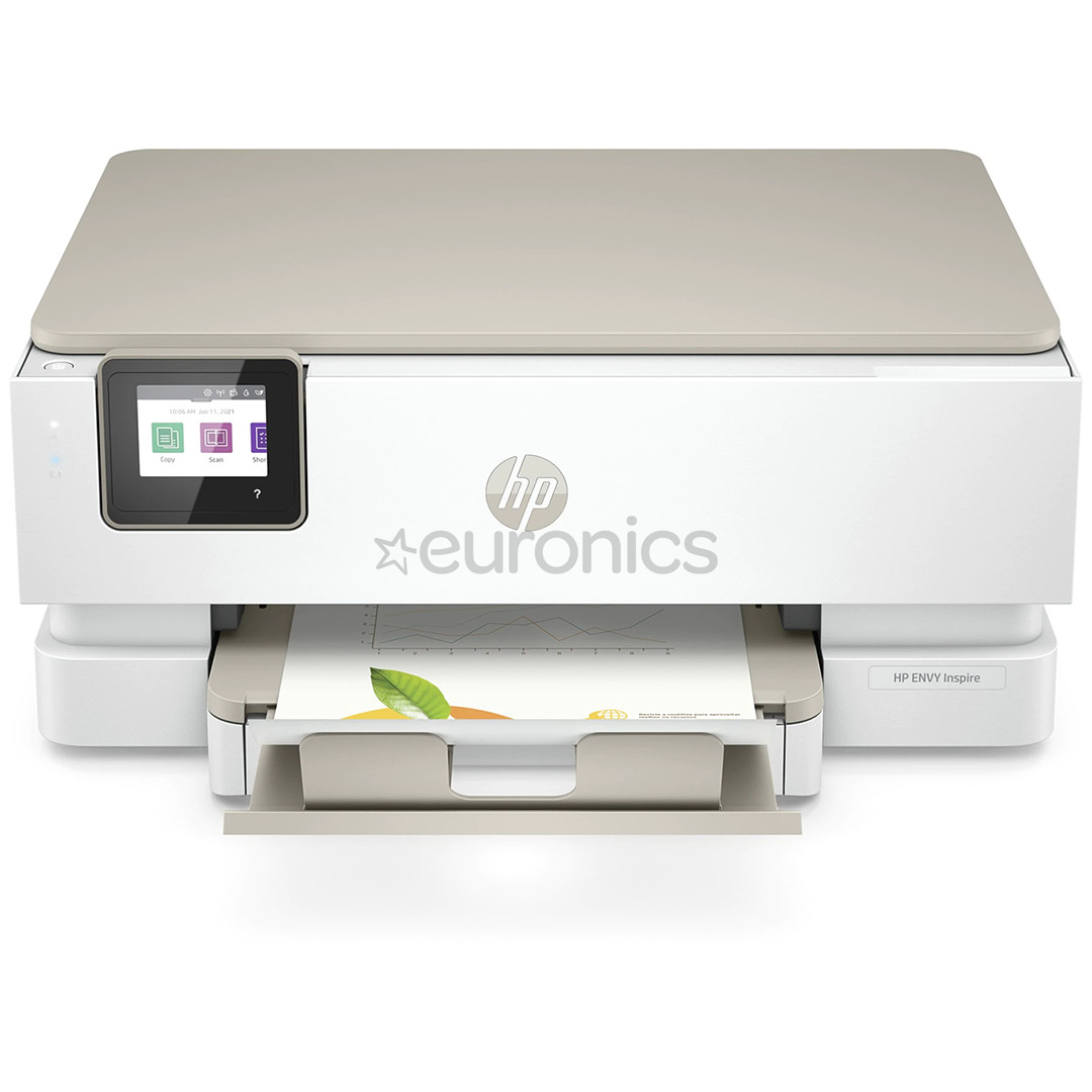 HP ENVY Inspire 7220e All-in-One, BT, WiFi, дуплекс, белый - Многофункциональный цветной струйный принтер