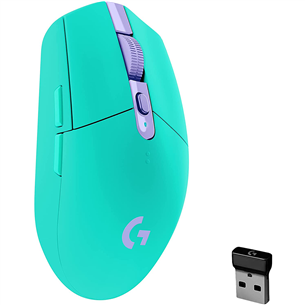 Logitech G305, zaļa - Bezvadu datorpele