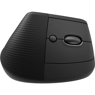 Logitech Lift Vertical Ergonomic Mouse, melna - Bezvadu datorpele